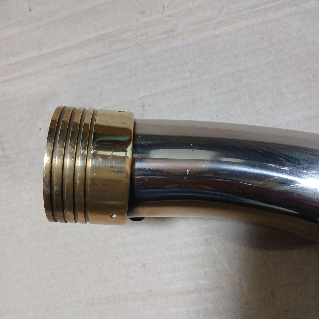 YAMAHA　ドラッグスター400用　ターンアウトマフラー　真鍮マフラーエンド付