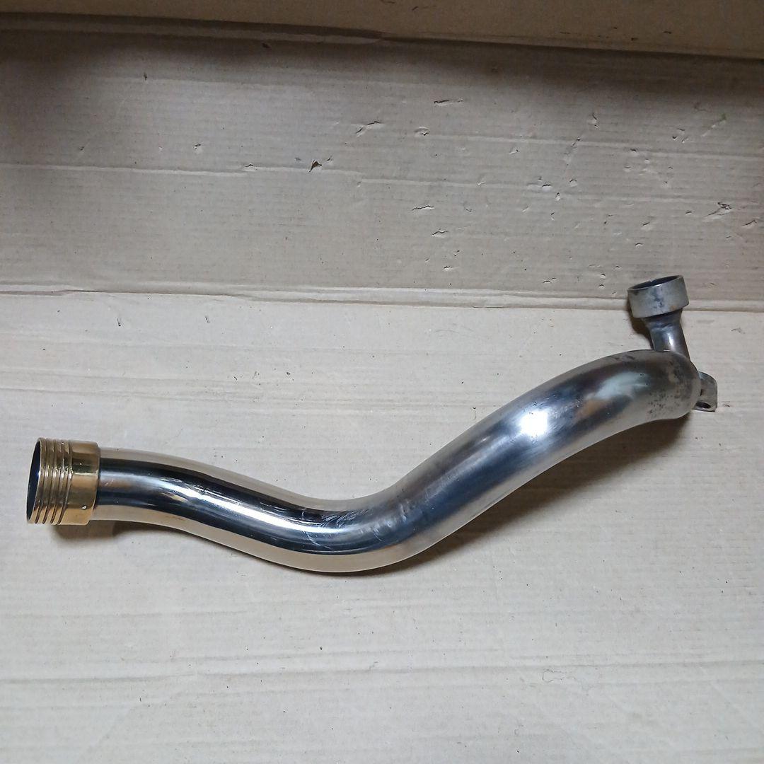 YAMAHA　ドラッグスター400用　ターンアウトマフラー　真鍮マフラーエンド付