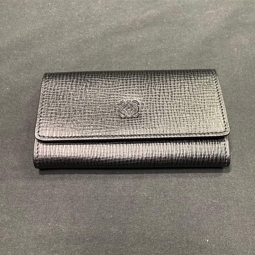 【美品】ロエベ LOEWE キーケース 6連 ブラック