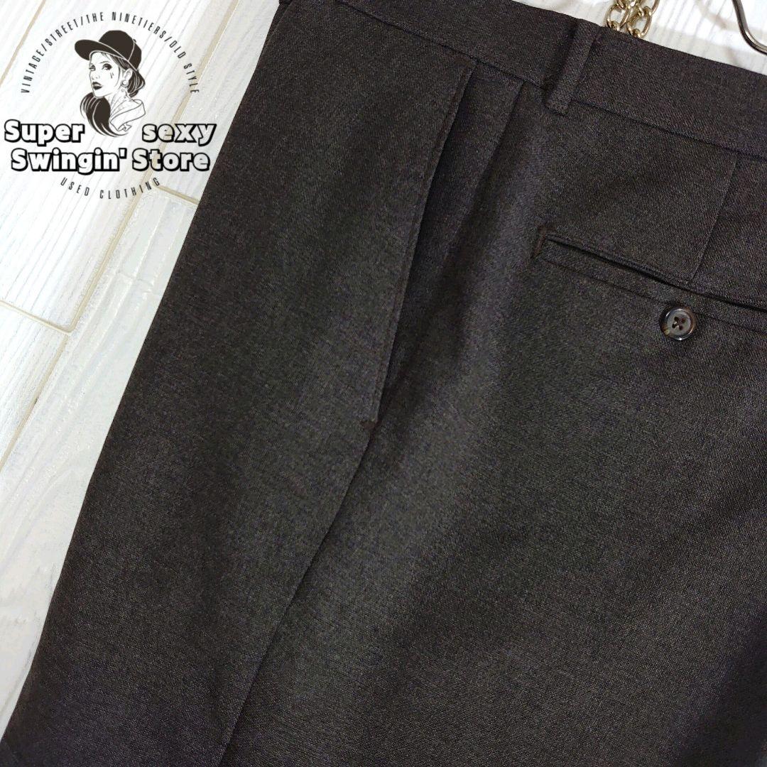 リーバイス アクションスラックス W36 チャコール セミフレア ヴィンテージ