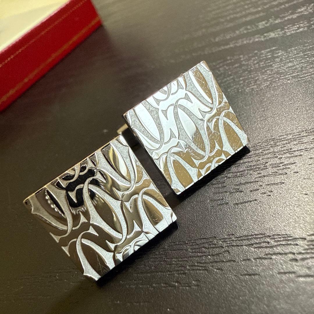Cartier カルティエ　2CスターリングシルバーAg925カフス　未使用