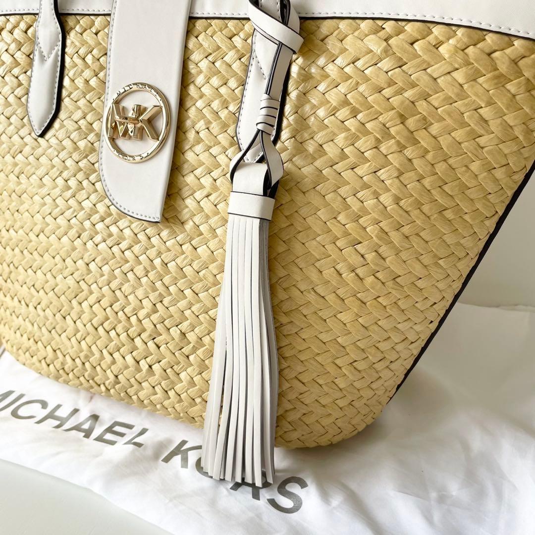 【新品】MICHAEL KORS かごバッグ トートバッグ フリンジ