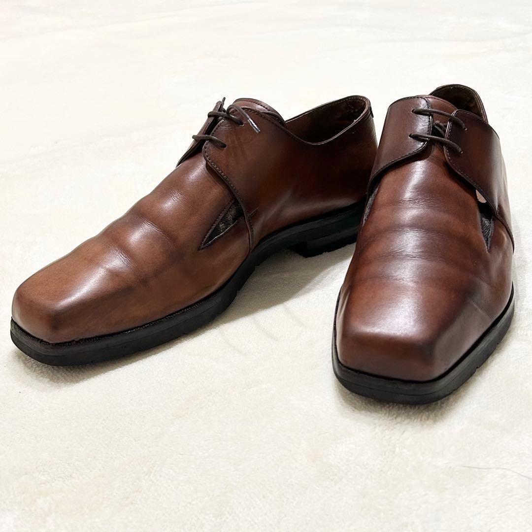 美品 Berluti ベルルッティ 革靴 ブラウン ビジネスシューズ レザー