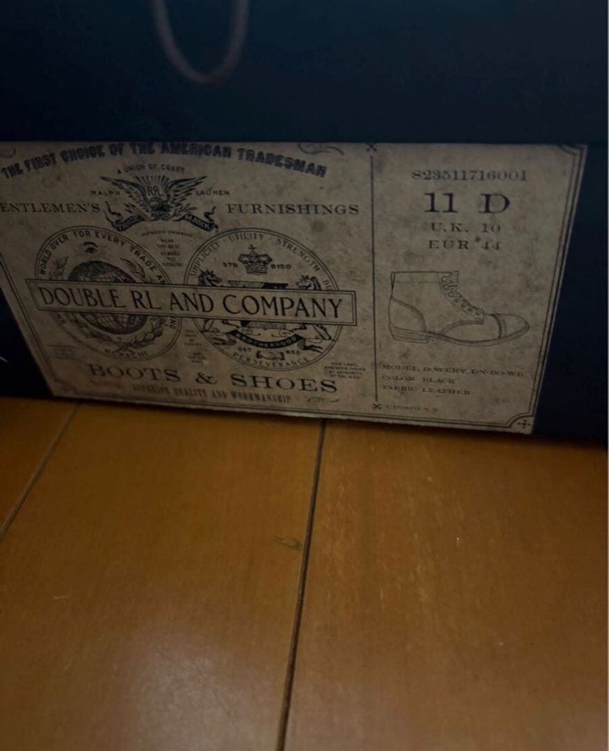 RRL BOWERY ブーツ　BLACKsize 11D 袋　箱　変え紐付き