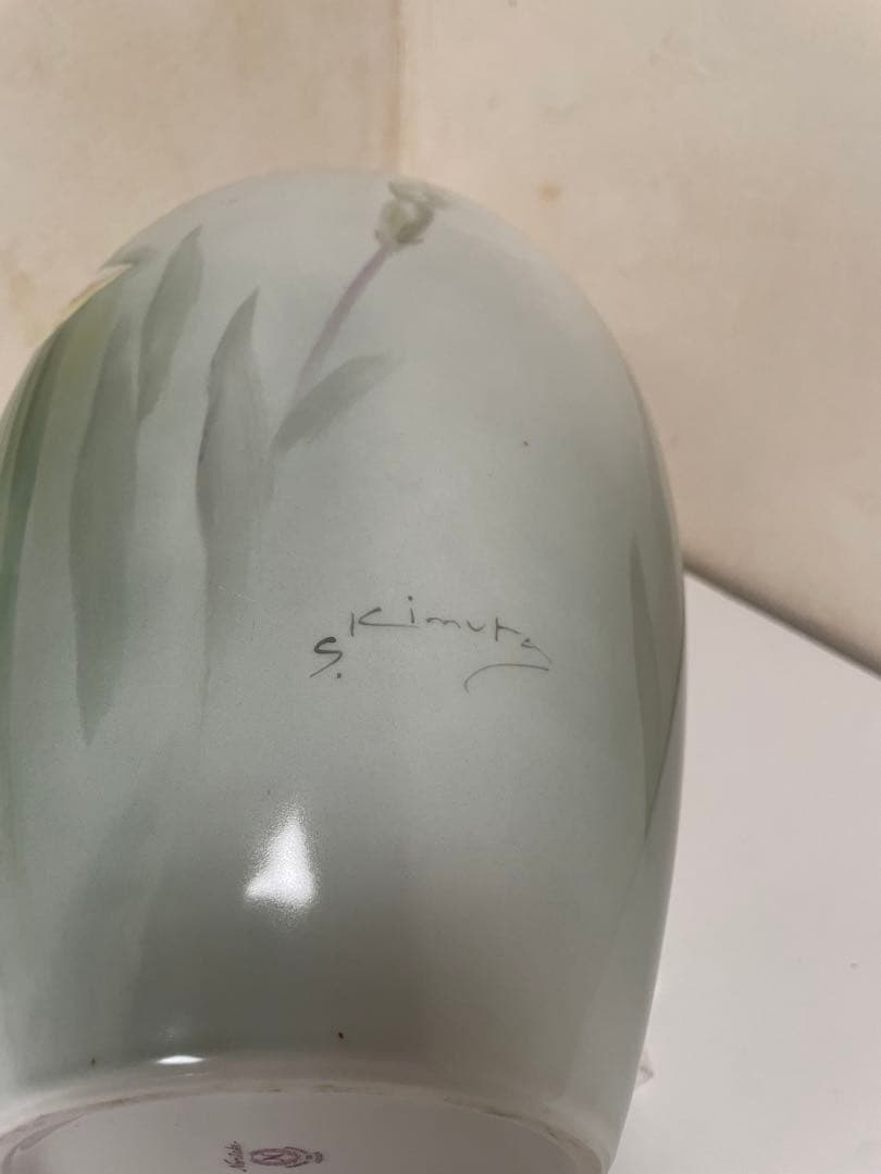 オールドノリタケ　ハンドペイント花瓶