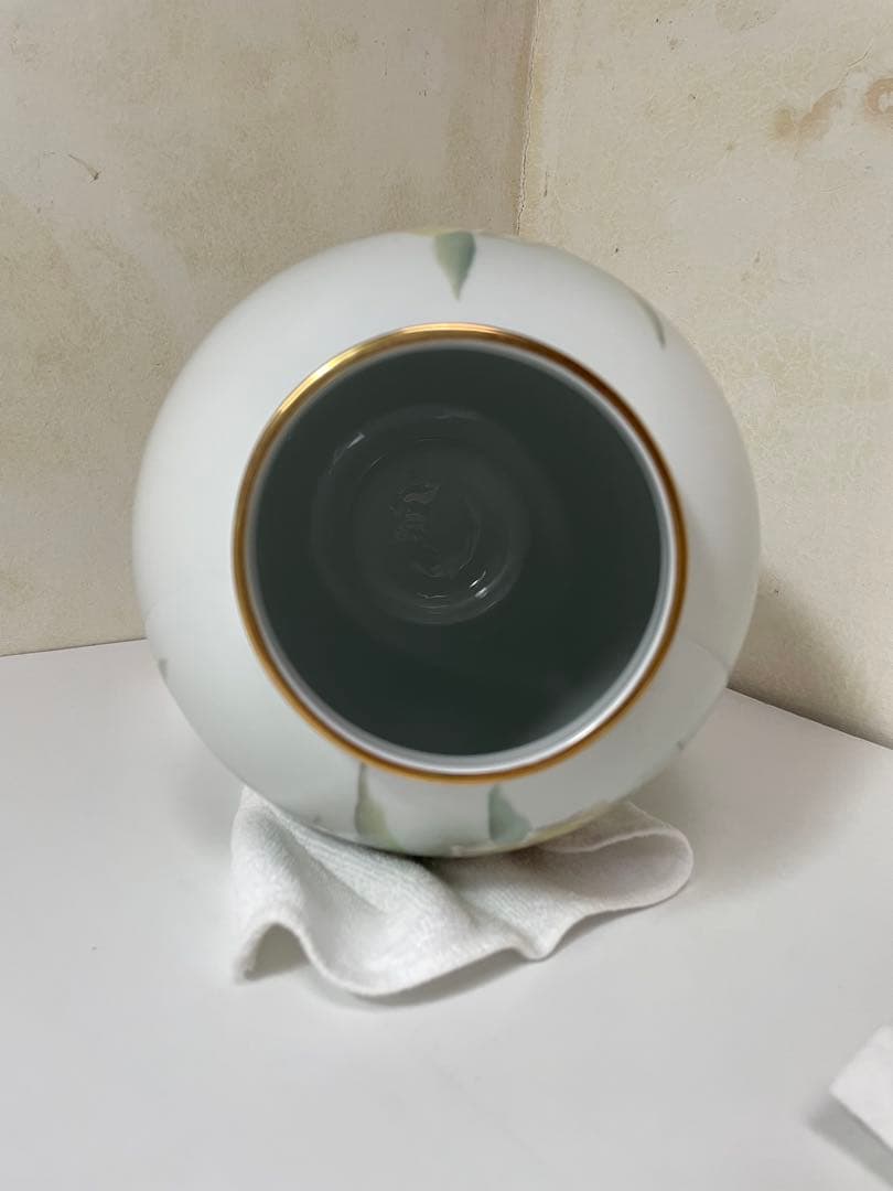 オールドノリタケ　ハンドペイント花瓶