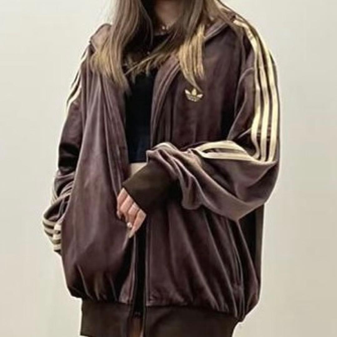 アディダス　ファイヤーバード トラックトップ ベロア　ジャケット　ジャージ　M