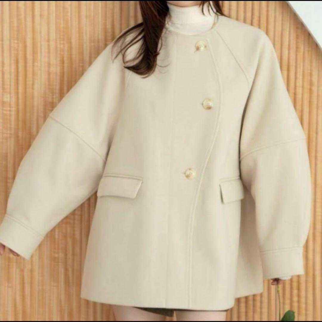 ウェーブデザインミドルコート sサイズ