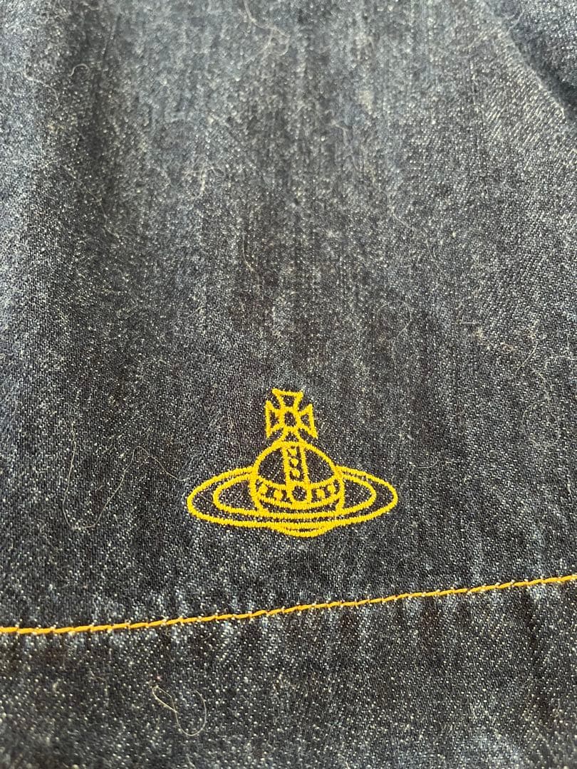 正規品 Vivienne Westwood デニムスカート オーブ刺繍36サイス