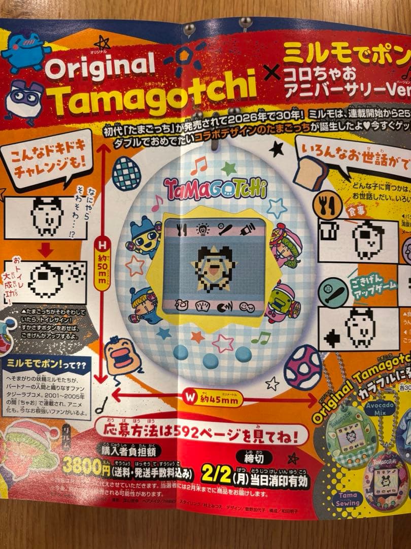 コロちゃおvol.1 (てれコロスペシャル2026年1月号)懸賞用ハガキ有