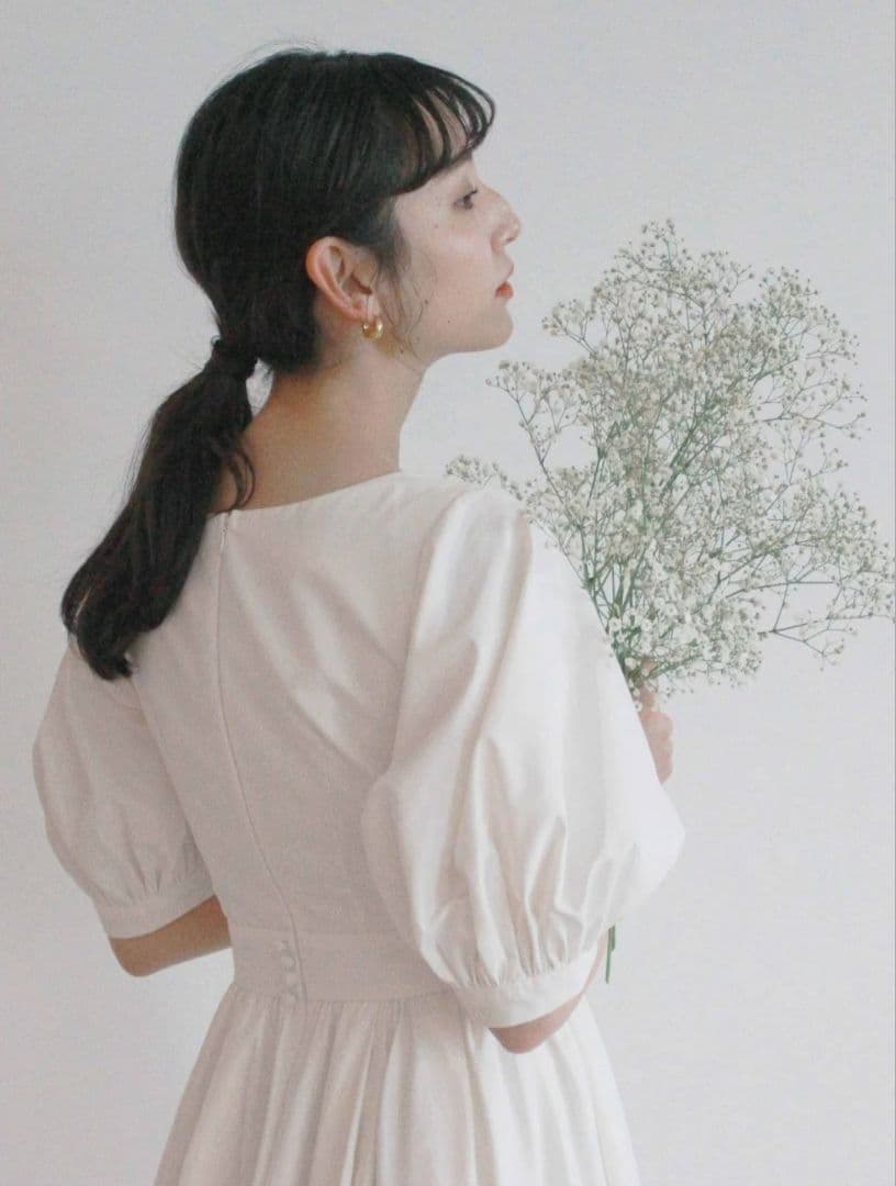 kaene タフタカシュクールドレス　36