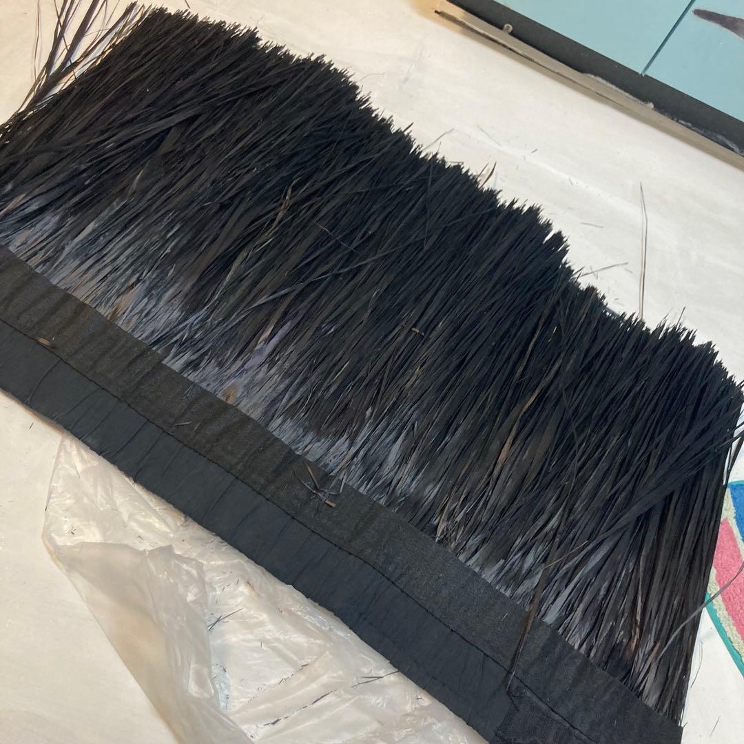 タヒチアンダンスオテアイイ&モレスカート。黒ブラック、2点セットほぼ未使用