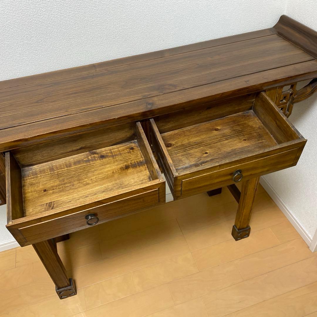 アンティーク家具　コンソール　机　使いやすい　w133 H85 D35