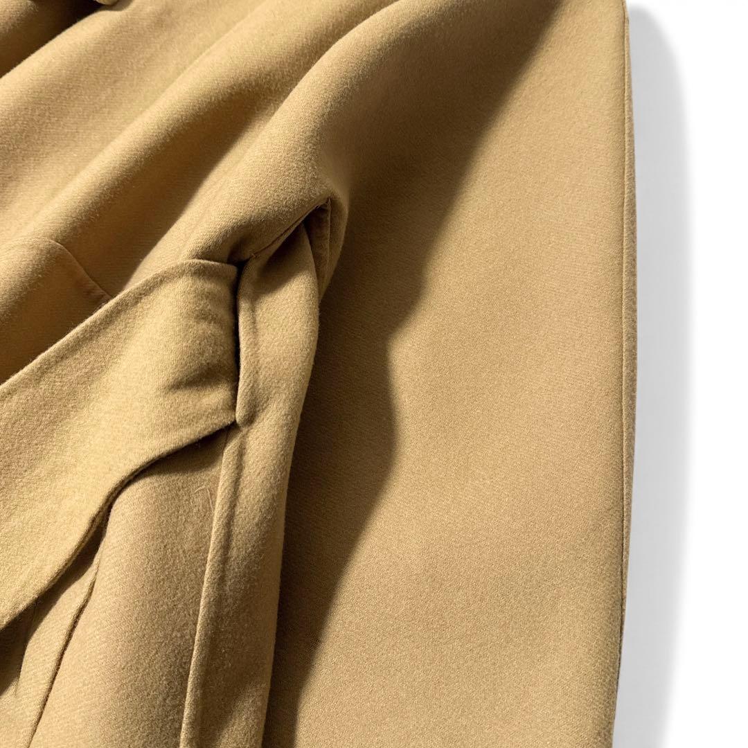 定価16万✨　ドゥロワー　ウールメルトンリバーノーカラーコート　ベージュ　38