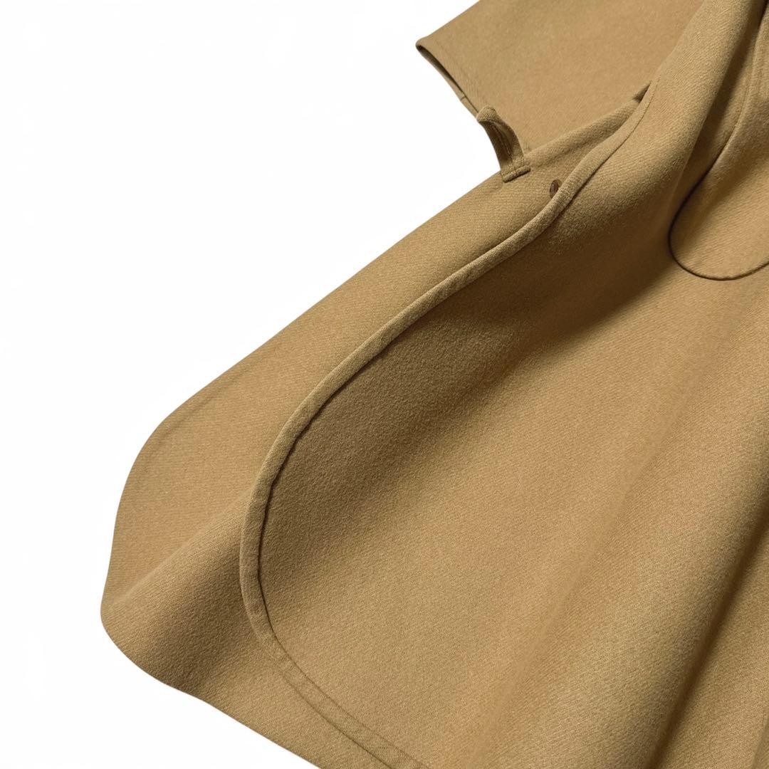 定価16万✨　ドゥロワー　ウールメルトンリバーノーカラーコート　ベージュ　38