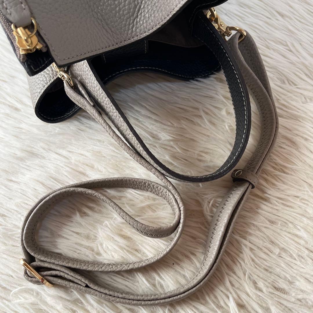 【美品】ペレボルサ　レネット　4741 レザー　2way ショルダーバッグ