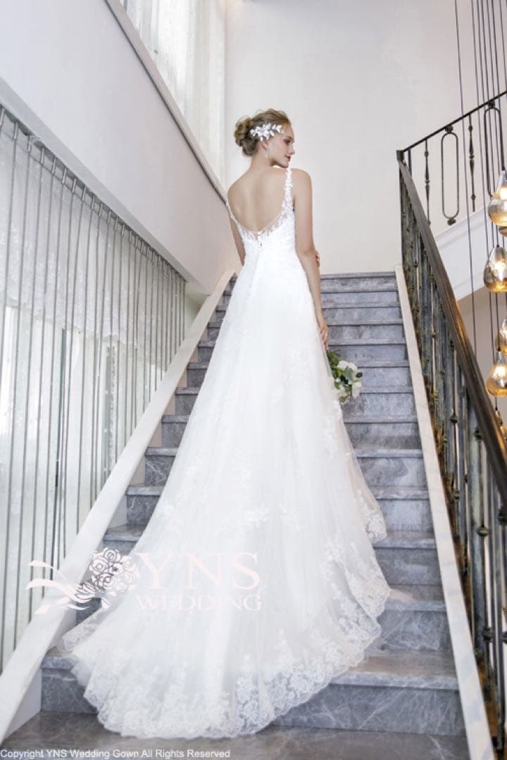 2wayタイプAライン ウェディングドレス オフホワイト