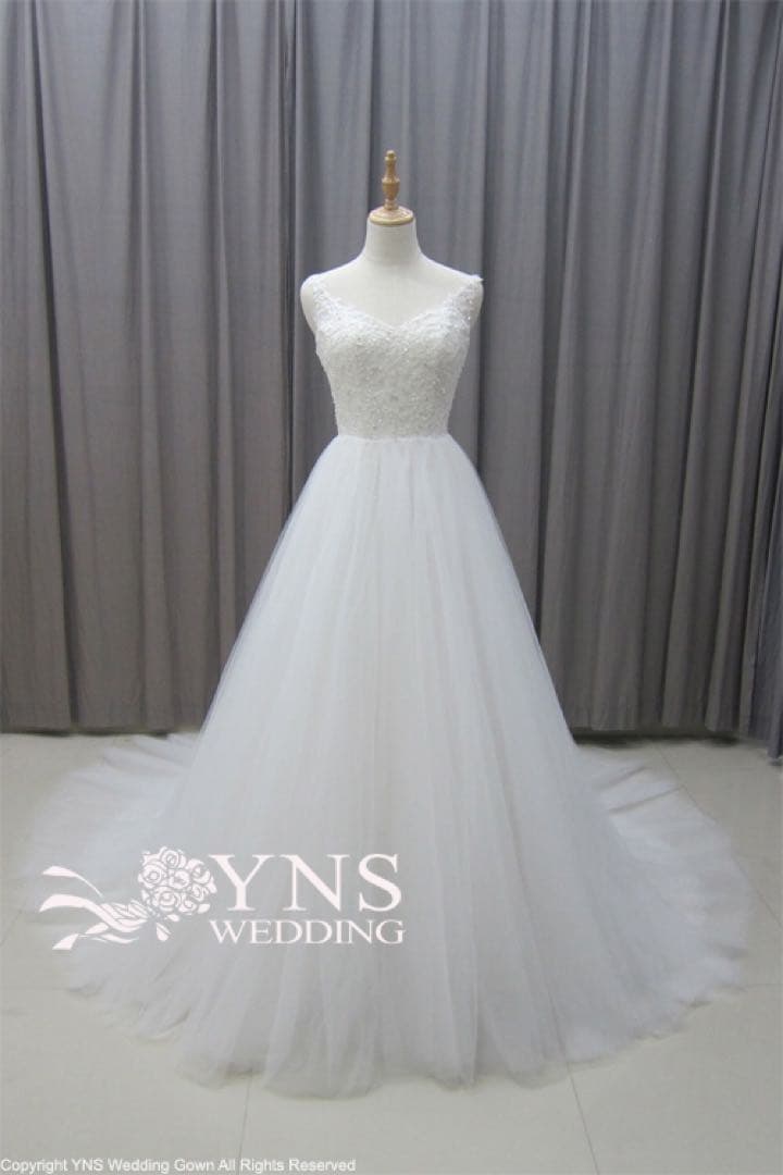 2wayタイプAライン ウェディングドレス オフホワイト