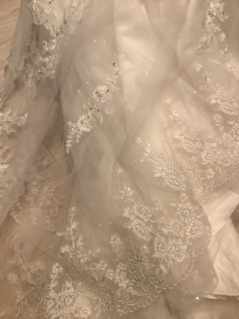 2wayタイプAライン ウェディングドレス オフホワイト