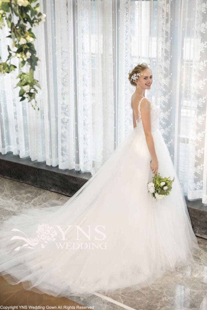 2wayタイプAライン ウェディングドレス オフホワイト