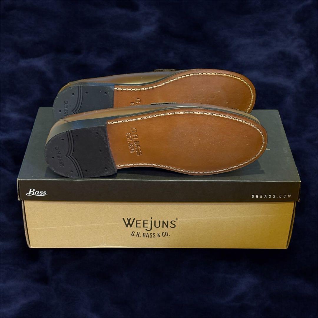 新品　G.H.BASS LOGAN ローファー　ブラウン　本革　レザー　7.5