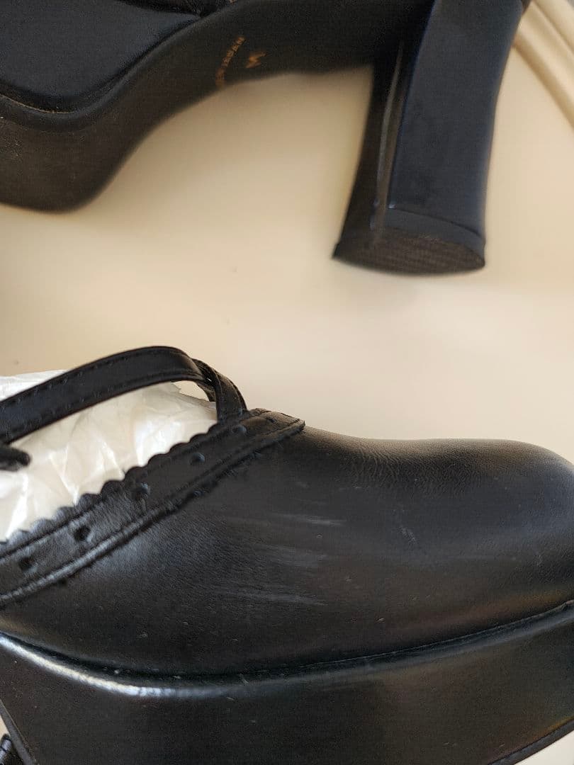 Mary Magdalene メアリーマグダレン 編上リボンストラップシューズ