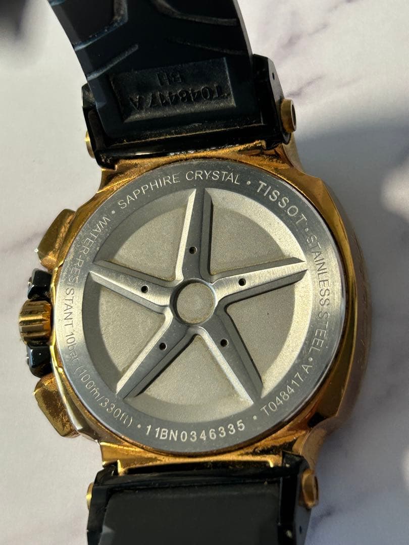 TISSOT T-Race 腕時計 ブラック ゴールド