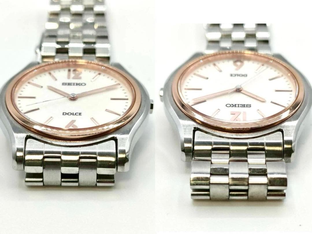 稼働品 SEIKO DOLCE クォーツ QZ 腕時計 8J41-0AD0