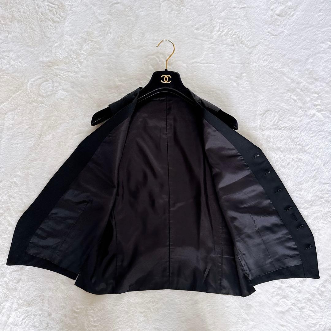 【バーバリーブラックレーベル】スーツ 3ピース 黒 38 Super 120's