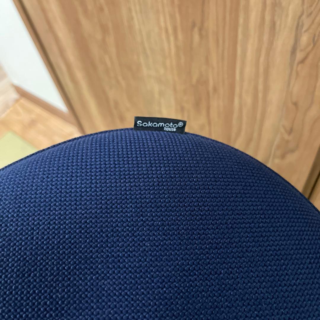 美品✨ サカモト　バランスイージー バランスチェア ネイビー 【カバー付】①