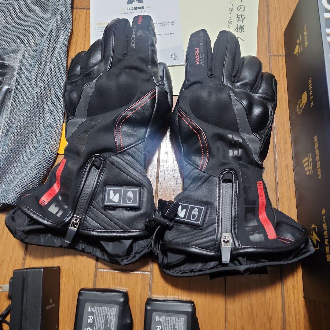 Hompres 2025年 電熱グローブ 11.1V モデルA　Lサイズ