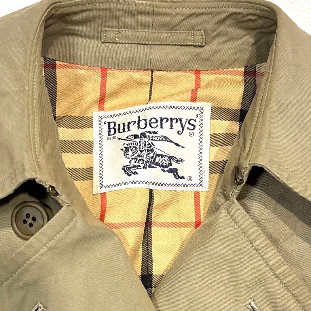 【レディースL】バーバリー　トレンチコート　ベルト　ノバチェック　ベージュ