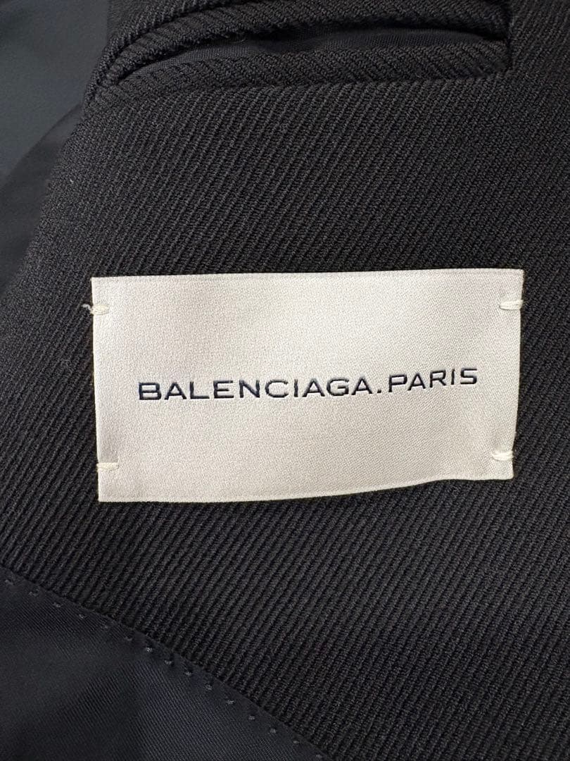 BALENCIAGA 黒 チェスターコート