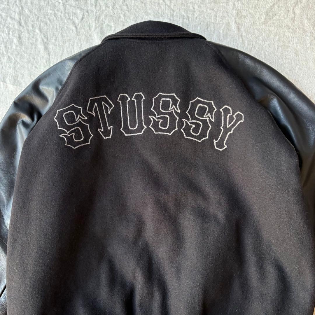 美品 OLD STUSSY ステューシー 25周年 スタジャン ブラック XL