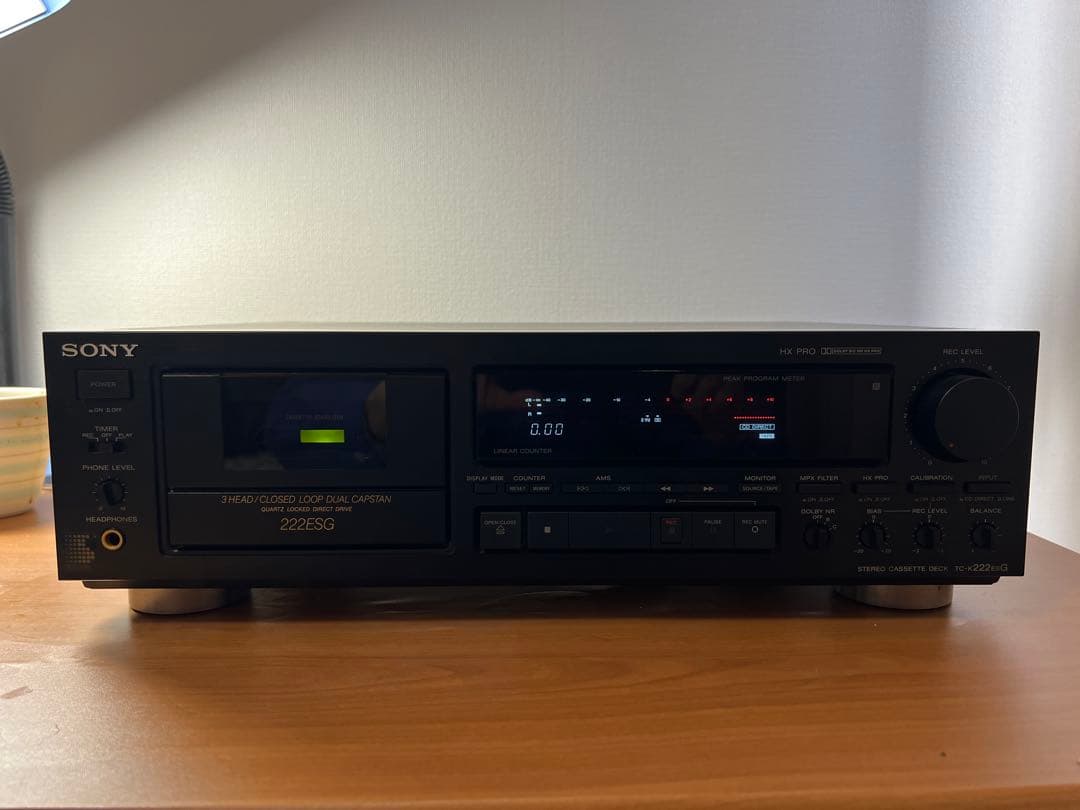 SONY TC-222ESG カセットデッキ フロント開かない専用の箱&取説付
