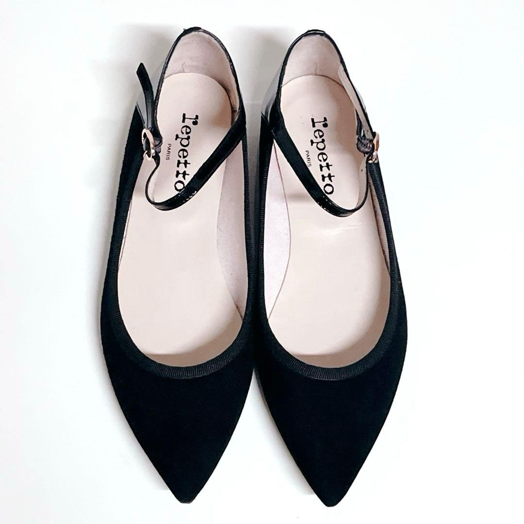 美品✨レペット クレメンス バレエシューズ ブラック 大きいサイズ40