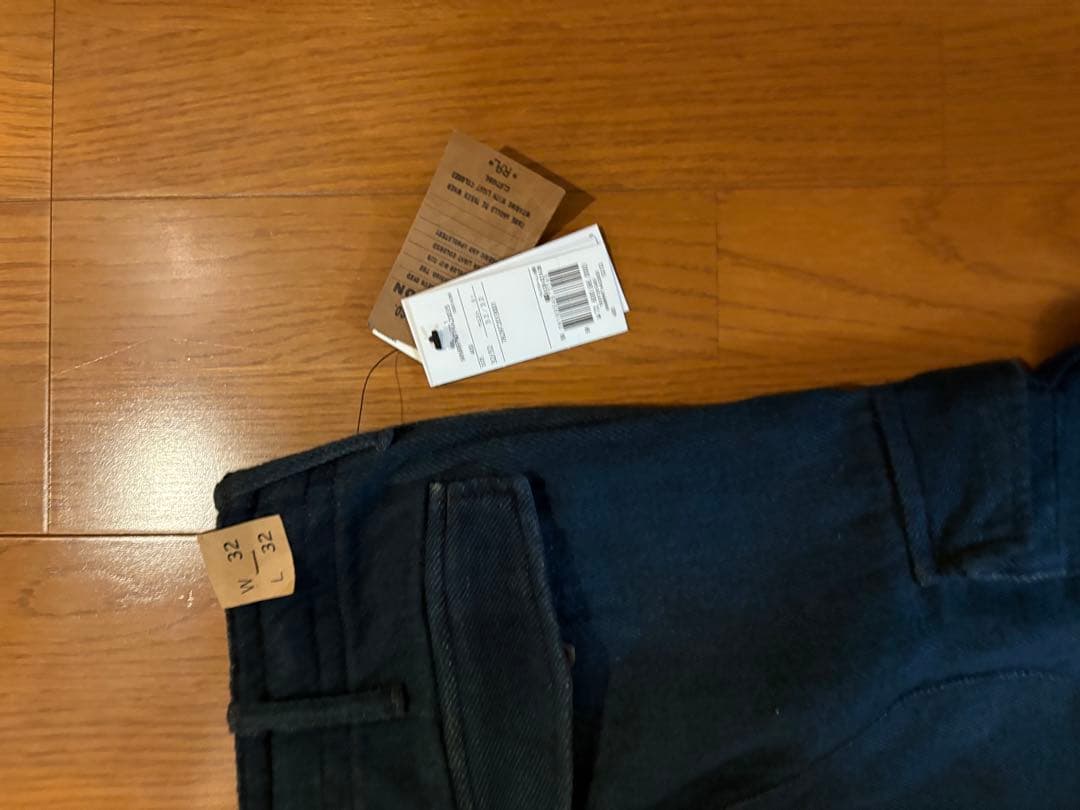 仁*様 新品！RRL 25awインディゴ ダブルフェイスド ツイル カーゴ パン