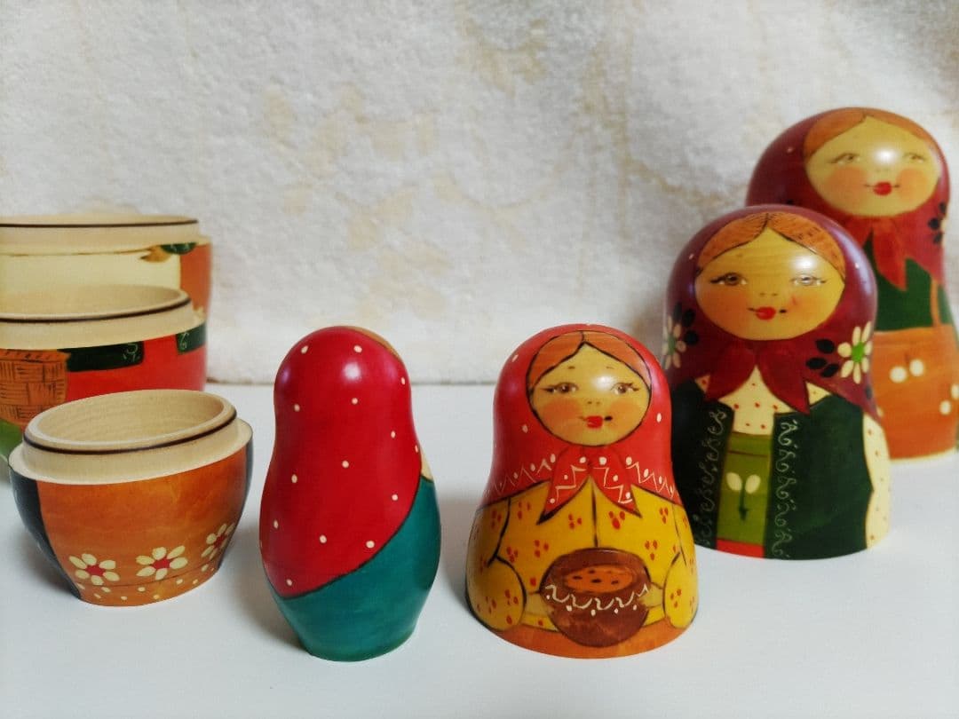 可愛いマトリューシカ ロシアで購入　9個セット