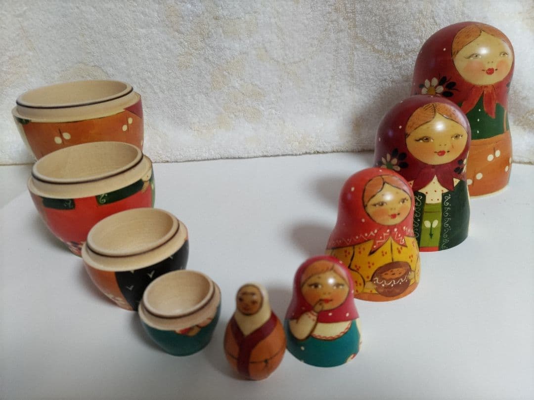 可愛いマトリューシカ ロシアで購入　9個セット