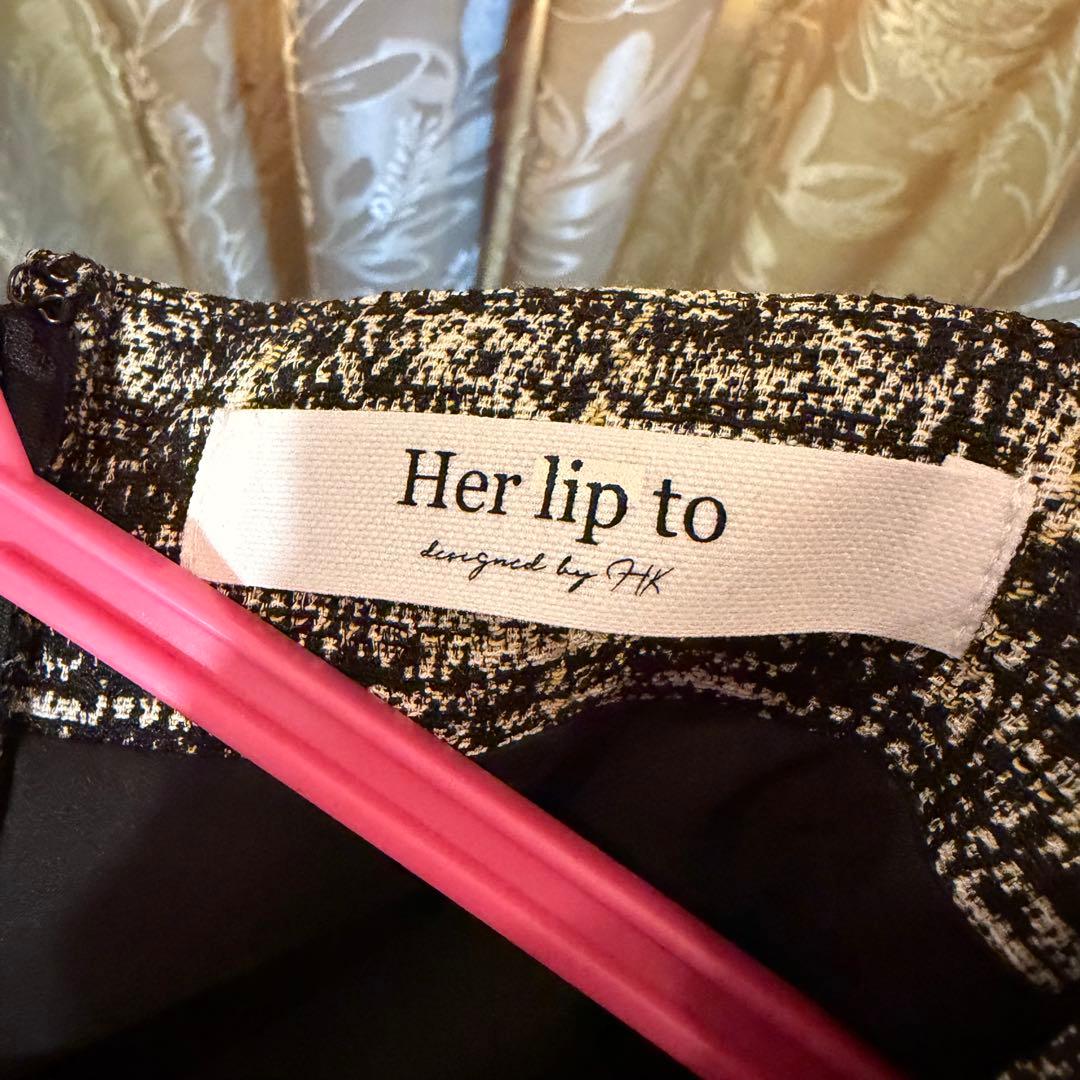 ワンピース Herlipto / Classic Tweed Midi Dress