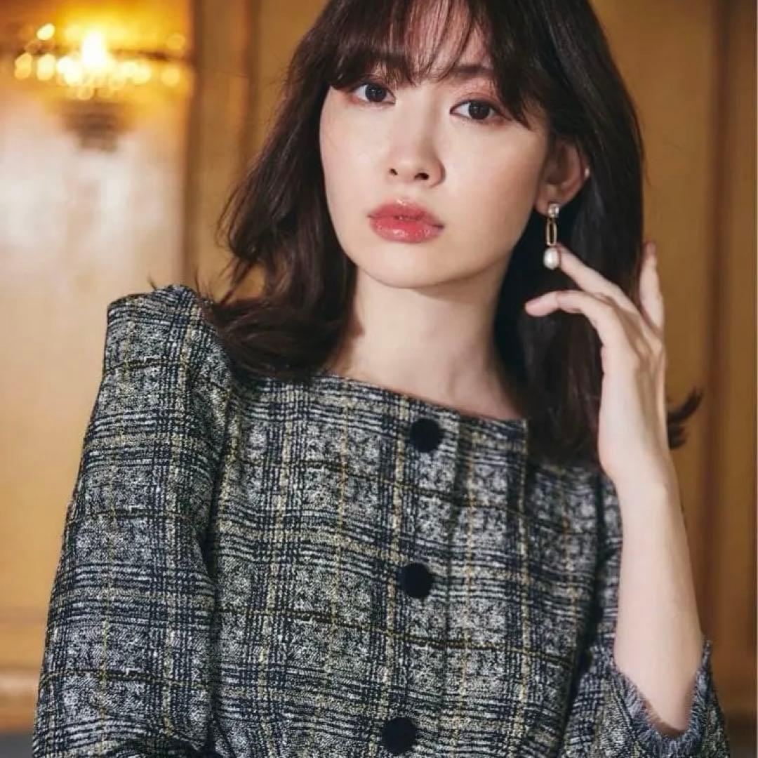 ワンピース Herlipto / Classic Tweed Midi Dress