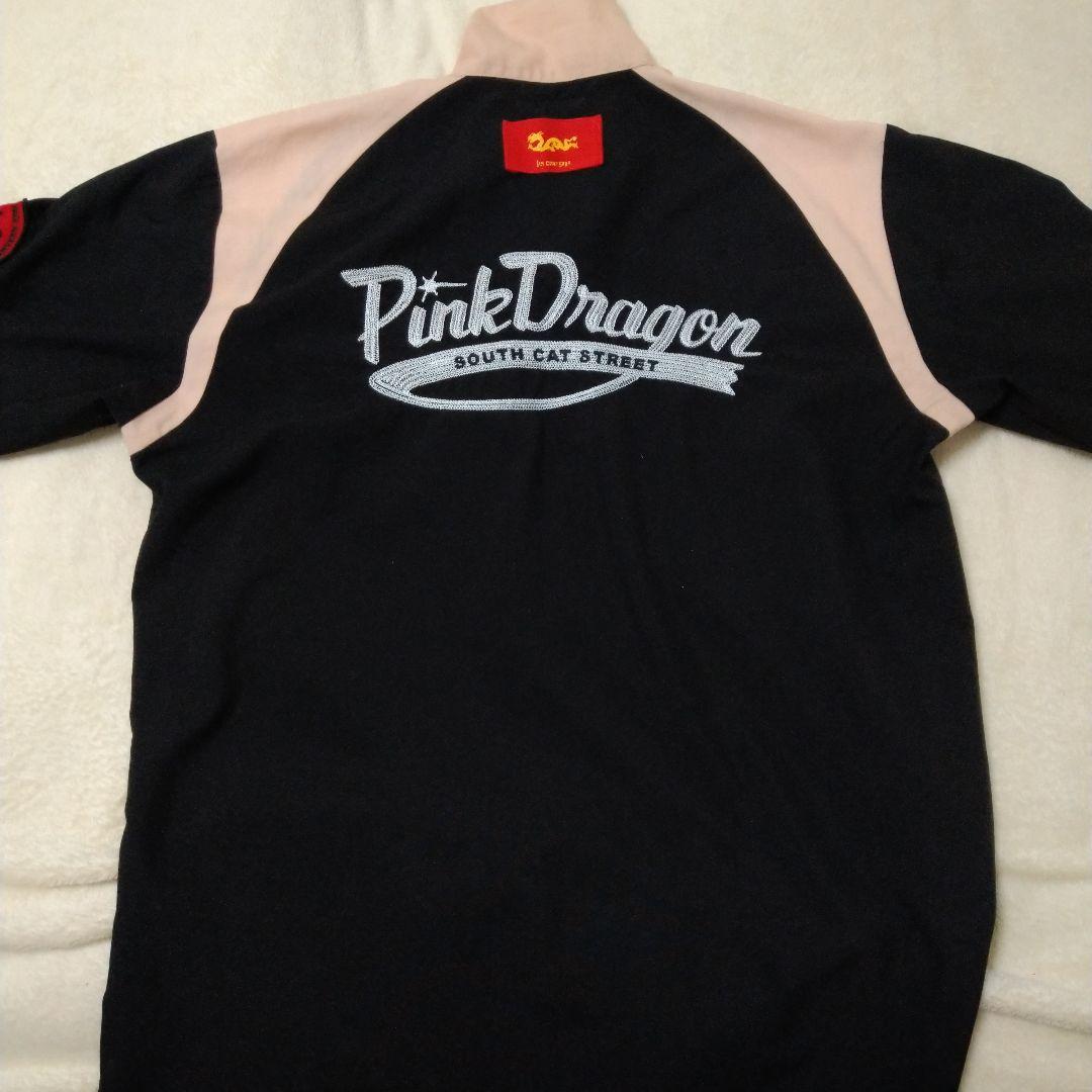 クリームソーダピンクドラゴン ボウリングシャツ