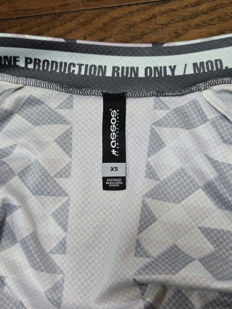 美品ASSOS FASTLANE DIAMOND CRAZY SSジャージ XS