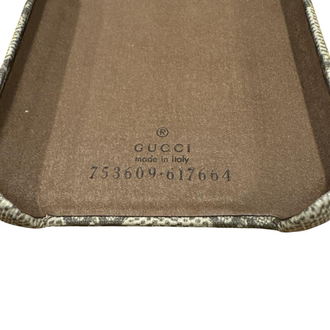 【美品】グッチ iPhoneケース GG柄キャンバスiPhone14/13対応