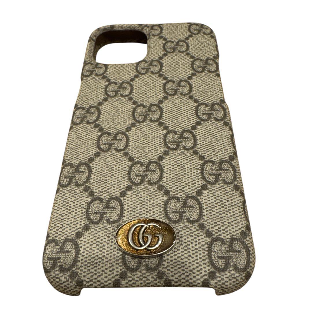 【美品】グッチ iPhoneケース GG柄キャンバスiPhone14/13対応