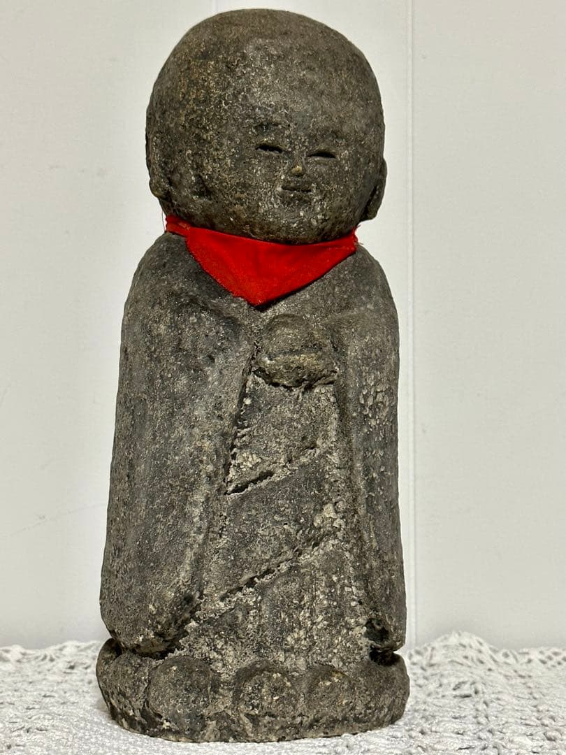 地蔵菩薩 置物 宝珠を持つお地蔵さま 28cm 石像 オブジェ 仏教 美術品