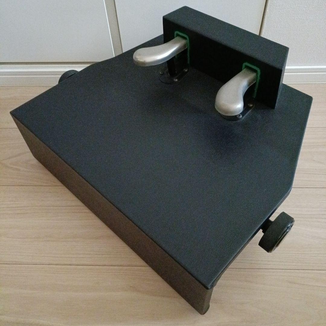 吉澤（PEACOCK）　ピアノ補助ペダル　AX-100　黒　銀ペダル　取説付