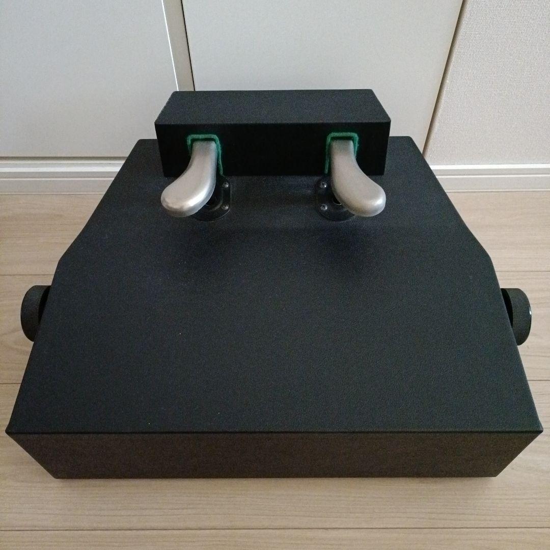 吉澤（PEACOCK）　ピアノ補助ペダル　AX-100　黒　銀ペダル　取説付