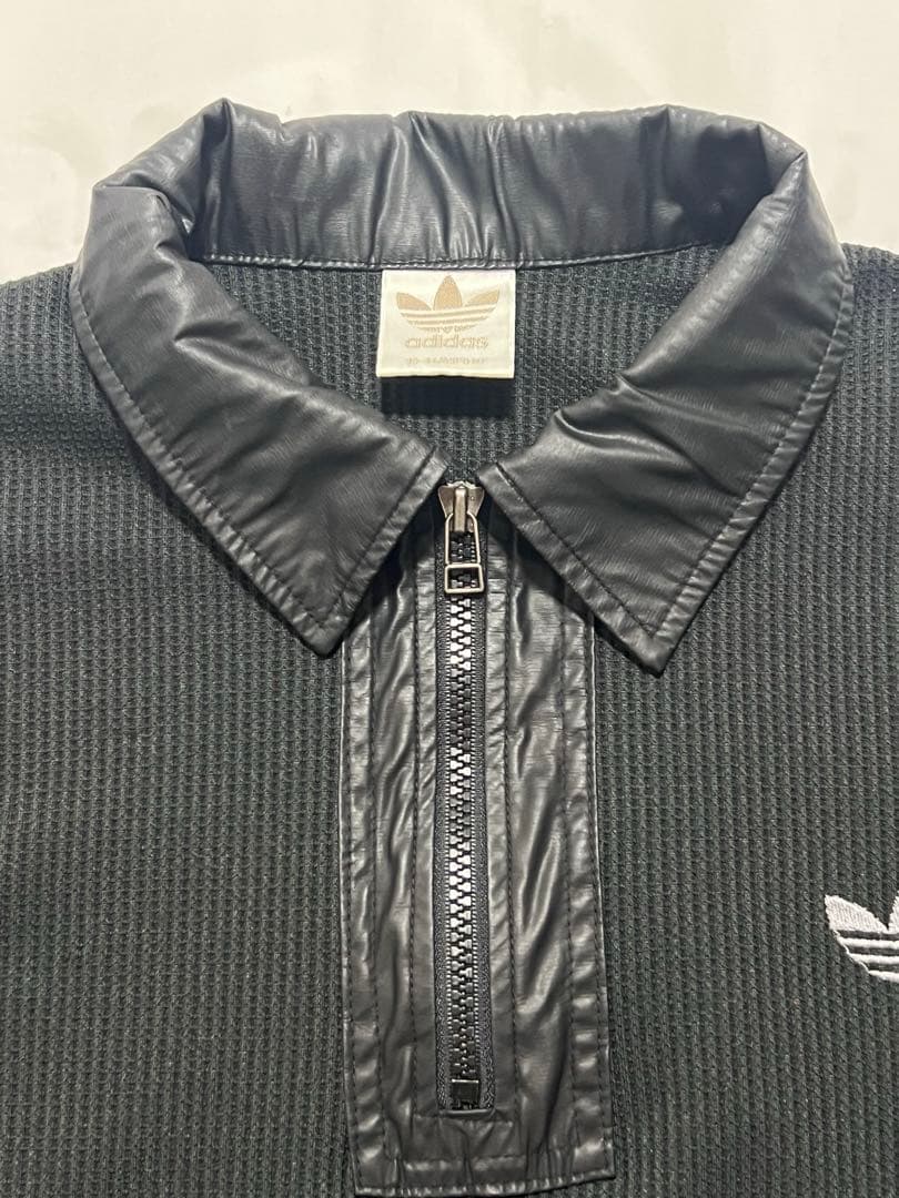 トップス 90s adidas thermal nylon half-zip shirt