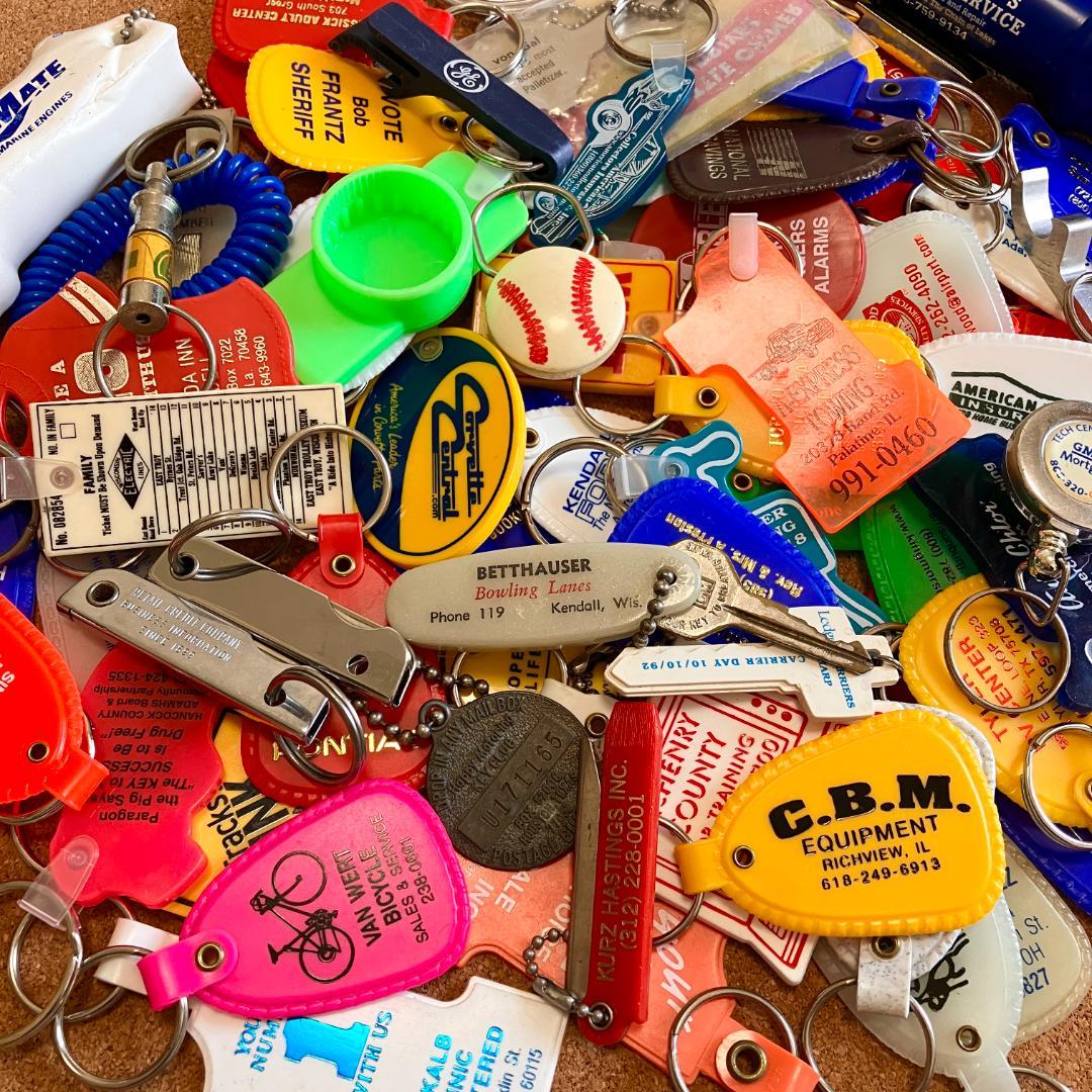 な*な様 アメリカのキーリング80個★vintage／まとめ売り／企業物／ノベル